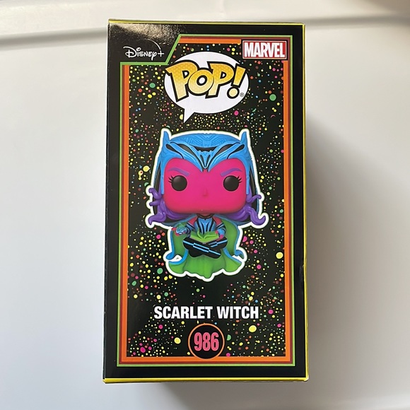 Target Exclusive Black Light Scarlet Witch Funko Pop - Picture 3 of 3
